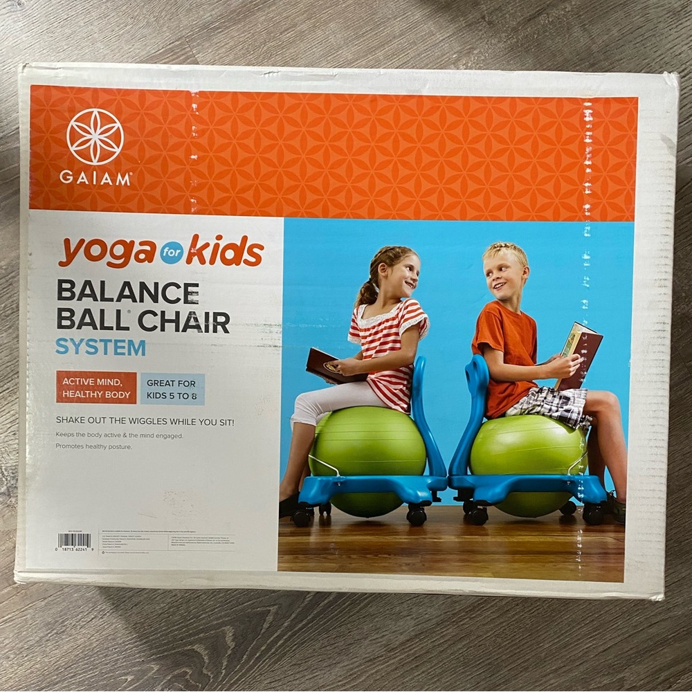 GAIAM Yoga for Kids Balance Ball Chair NIB